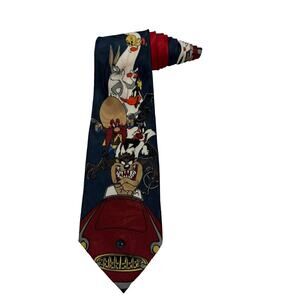 Balancine Looney Tunes Car Driving Taz Bugs Bunny Daffy Yosemite Sam Necktie